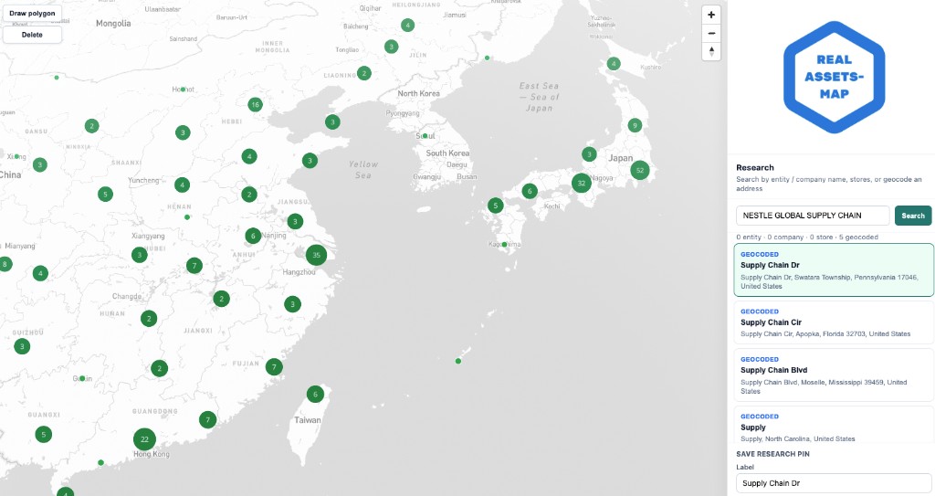 Supply chain across Asia